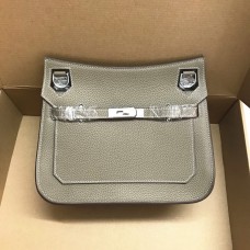 Hermès Jypsière 28cm Crossbody Táska Szürke Ezüst