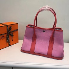 Hermès Garden Party 36cm Bőr Kézitáska Rózsaszín Görögdinnye Piros