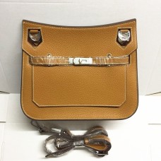 Hermès Jypsière 28cm Crossbody Táska Barna Ezüst