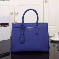 Prada Galleria Táska 2274 Saffiano Bőr 33cm Kék