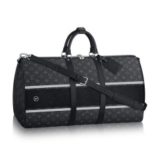 Louis Vuitton Keepall 55 Bandouliere Duffel Táska Monogram Eclipse Vászon M43414 [SKUA1DA2DA2A]