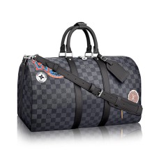Louis Vuitton Keepall 45 Bandouliere N41057 Damier grafit matricák