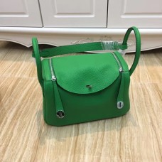 Hermès Lindy 30cm Kézitáska Zöld Ezüst