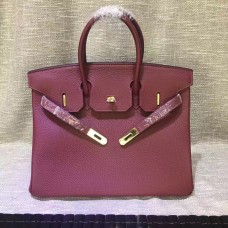 Hermès Birkin 30cm Togo bőr kézitáska bordó-arany