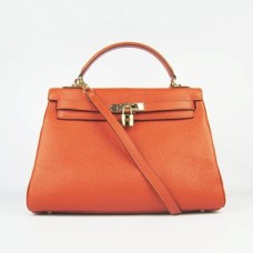 Hermès Kelly 32cm Togo Bőr 6108 Narancssárga Arany