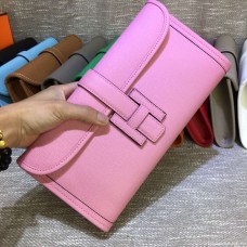 Hermès Epsom Bőr Jige Kuplung 29cm Rózsaszín