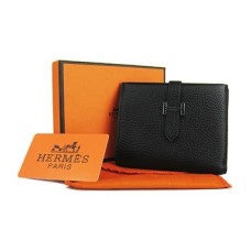 Hermès kétrészes pénztárca H006 fekete