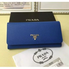 Prada 1M1132 Kék Saffiano Bőr Pénztárca
