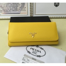 Prada 1M1132 Sárga Saffiano Bőr Pénztárca