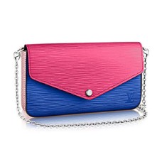 Louis Vuitton M61754 Pochette Felicie láncos pénztárca Epi bőr