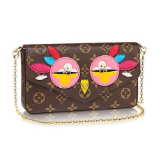 Louis Vuitton M62416 Pochette Felicie láncos pénztárca monogram vászon