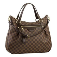 Louis Vuitton N41131 Evora MM válltáska Damier Ebene Canvas