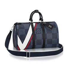 Louis Vuitton N44008 Keepall 45 Bandouliere táska Damier kobalt vászon