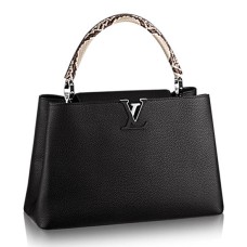 Louis Vuitton N91659 Capucines MM Tote Bag Taurillon bőr