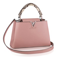 Louis Vuitton N92801 Capucines PM Tote Bag Taurillon bőr